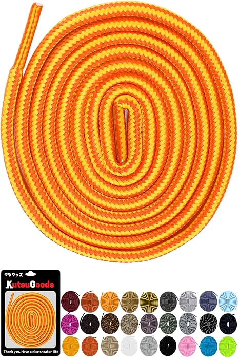 ROUND SHOELACES ラウンドシューレース【ストライプタイプ】 - KutsuGoods