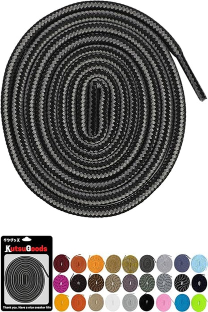 ROUND SHOELACES ラウンドシューレース【ストライプタイプ】 - KutsuGoods