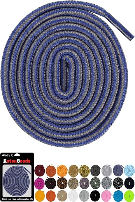 ROUND SHOELACES ラウンドシューレース【ストライプタイプ】 - KutsuGoods