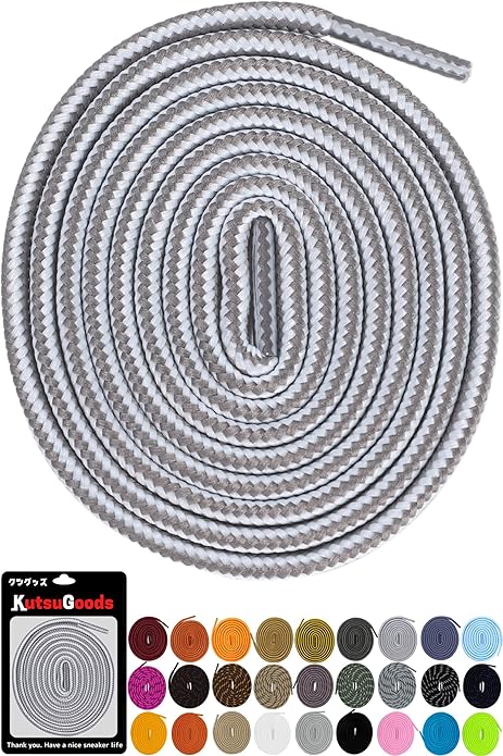 ROUND SHOELACES ラウンドシューレース【ストライプタイプ】 - KutsuGoods