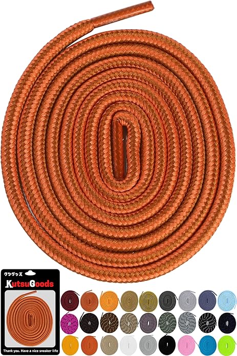 ROUND SHOELACES ラウンドシューレース【ストライプタイプ】 - KutsuGoods