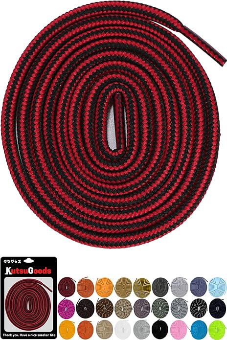 ROUND SHOELACES ラウンドシューレース【ストライプタイプ】 - KutsuGoods