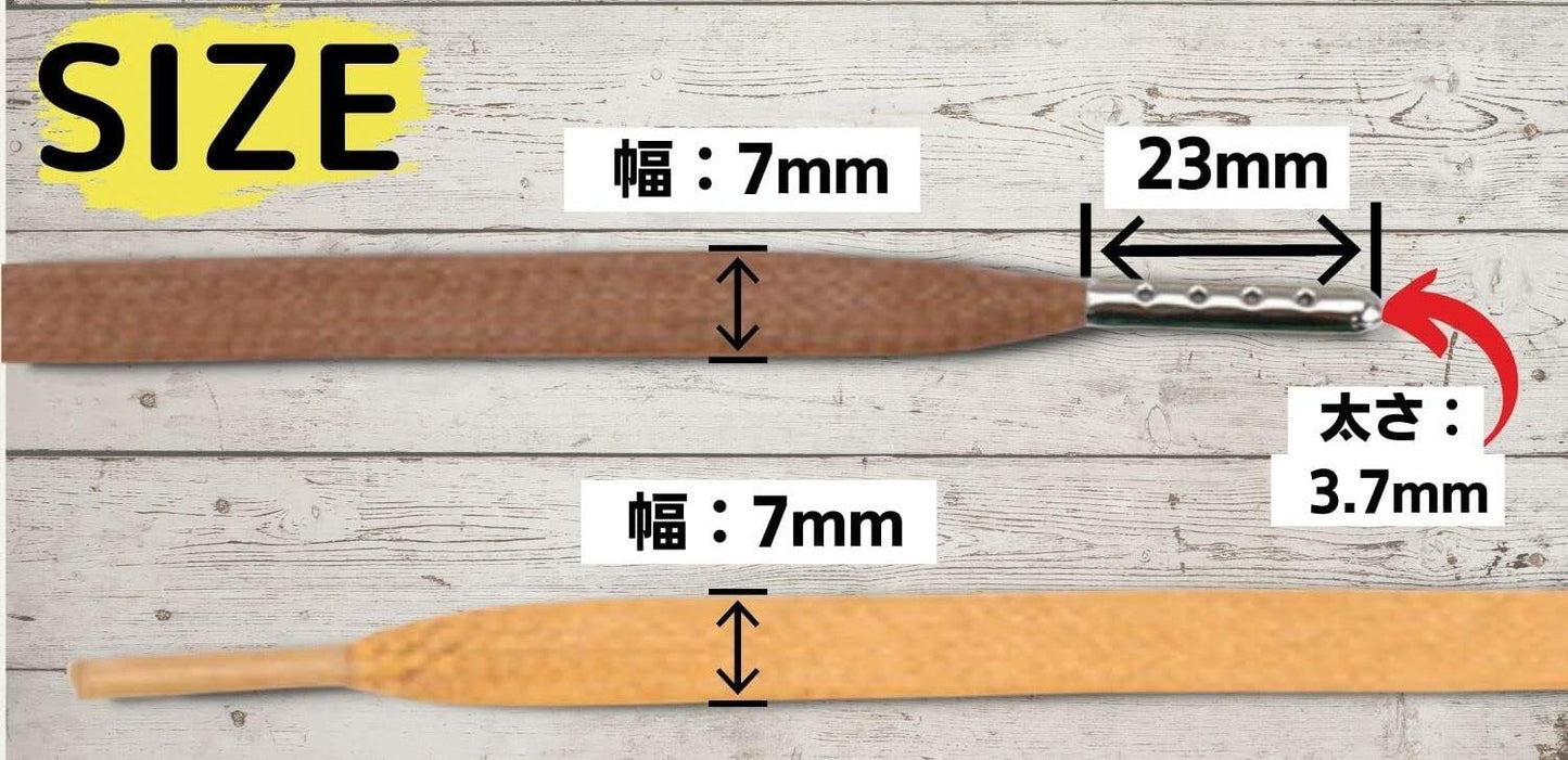 WAX SHOELACES ワックスシューレース　チップ有り - KutsuGoods